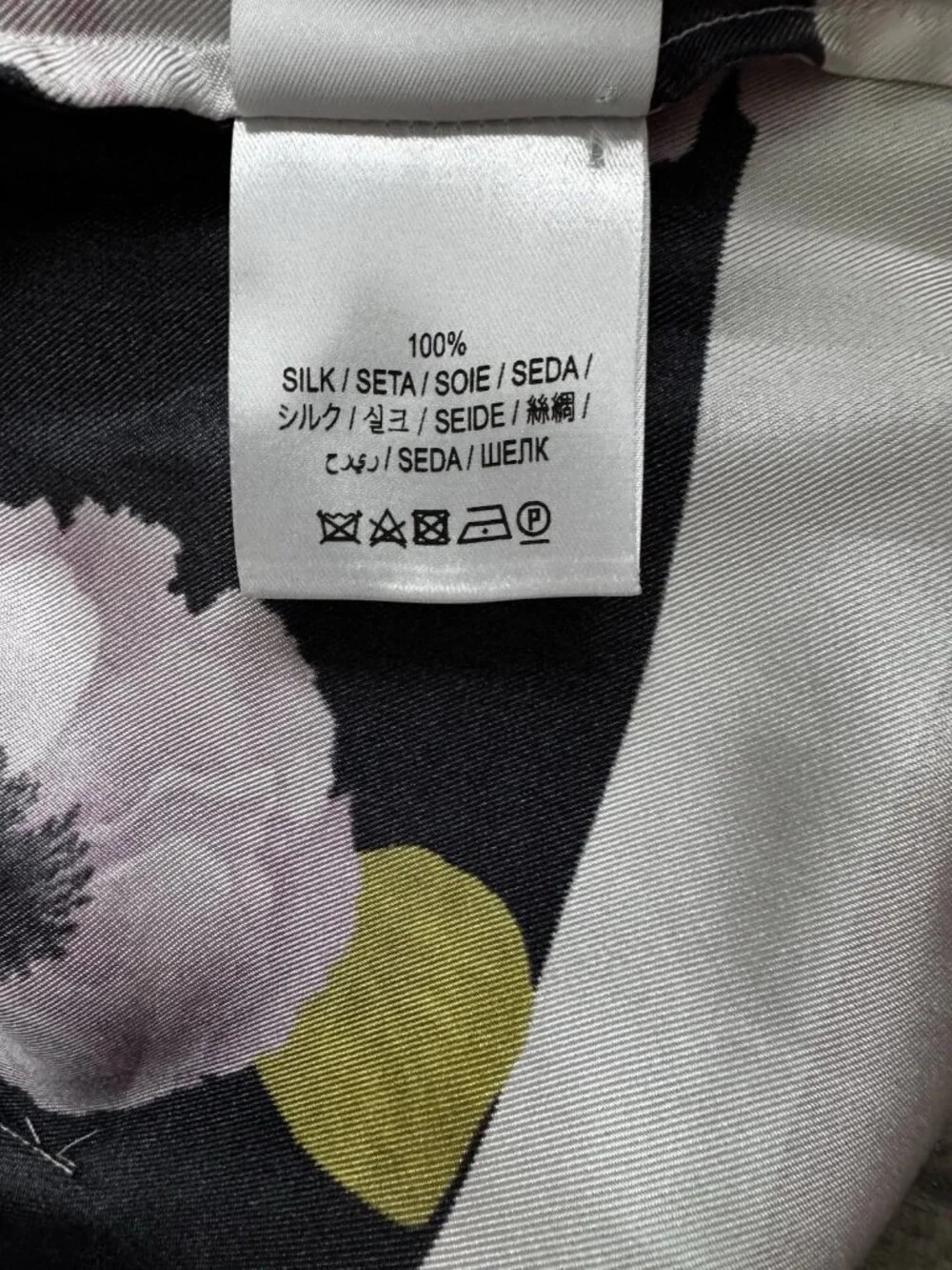 NWT Gentile Catone Floral Silk Top Blouse sz 40IT/4US/S - Picture 7 of 7
